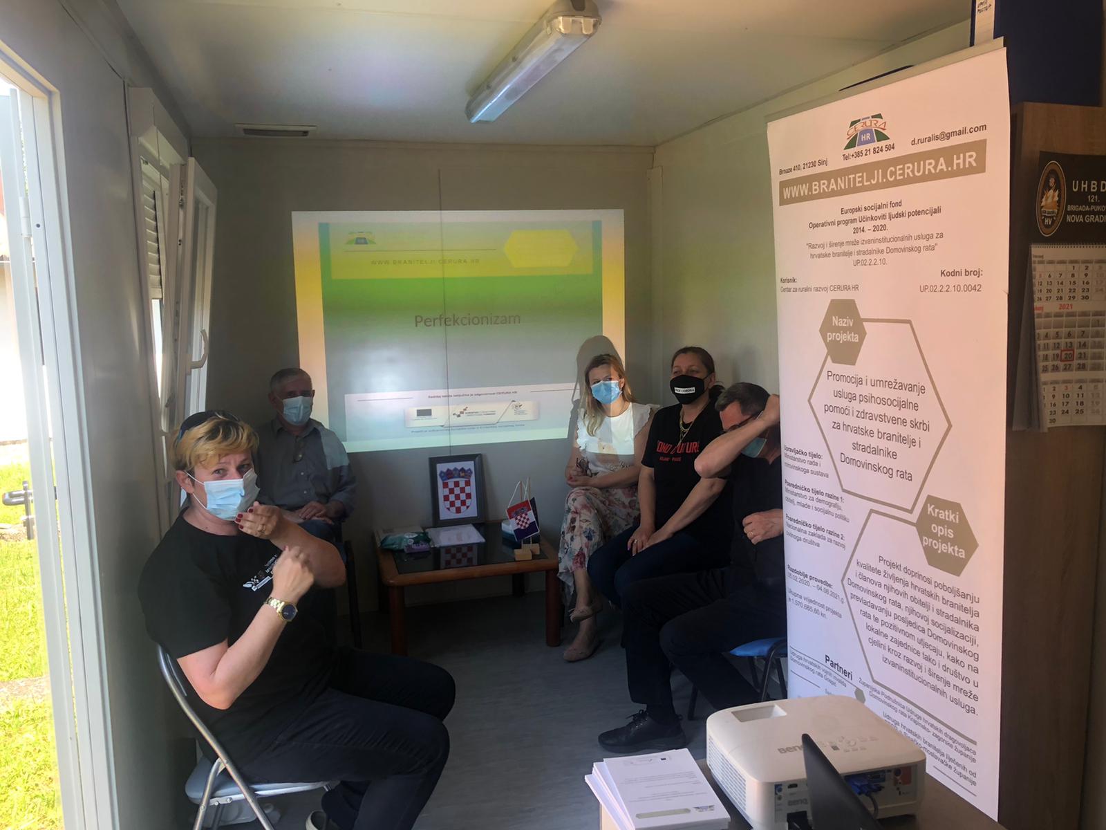 Održan 4. ciklus radionica u Klubu veterana u Glini na temu "Socioterapija"